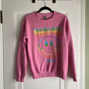 Pink Smiley Face Sweater